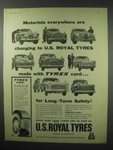 1960 U.S. Royal Tires Ad - Motorists Everywhere - $18.49