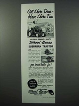 1960 Wheel Horse Suburban Tractor Ad - Get More Done Have more Fun - £14.74 GBP