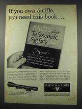1961 Bausch & Lomb Balvar 8 Scope Ad - Own a Rifle - $18.49