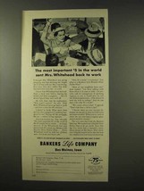 1956 Bankers Life Company Ad - Back To Work - £14.52 GBP