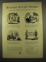 1956 Bell Telephone Ad - Business Success Stories - £14.49 GBP