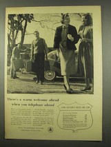 1956 Bell Telephone Ad - A Warm Welcome Ahead - $18.49