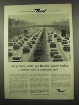 1956 Bendix Power Brakes Ad - Easiest Way to Stop Car - £13.89 GBP