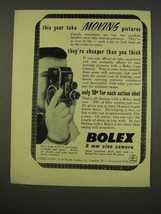 1956 Bolex 8mm Cine Camera Ad - Take Moving Pictures - £13.81 GBP