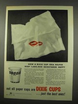 1956 Dixie Cup Ad - Helped Keep Secretaries Happy - £14.45 GBP