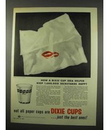 1956 Dixie Cup Ad - Helped Keep Secretaries Happy - £14.55 GBP