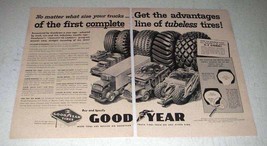 1956 Goodyear 3-T Cord Tires Ad - Get the Advantages - $18.49