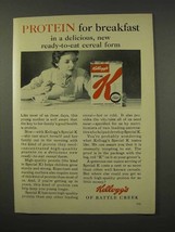 1956 Kellogg&#39;s Special K Cereal Ad - Protein Breakfast - £14.61 GBP