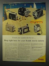 1956 Kodak Movie Camera Ad - Brownie Turret, K-100 - $18.49