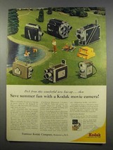 1956 Kodak Movie Camera Ad - Brownie, Medallion 8 - $18.49