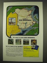 1963 New Brunswick Canada Tourism Ad - Easy to Reach - £14.78 GBP