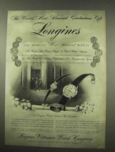 1956 Longines Watch Ad - Fashion A, Pres. Van Buren R - £14.77 GBP