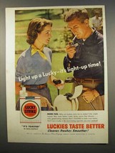 1956 Lucky Strike Cigarettes Ad - Light Up - £14.59 GBP