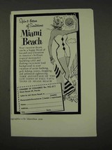 1956 Miami Beach Florida Tourism Ad - Dream of Sunbeams - £14.27 GBP