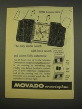 1956 Movado Ermetophon Watch Ad - Fully Automatic - $18.49