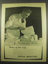 1956 Royal Doulton Ceramics Ad - Masters of Craft - £14.48 GBP