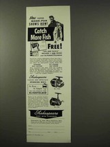 1956 Shakespeare No. 1755L, No. 1785 Fishing Reel Ad - £14.78 GBP