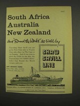 An item in the Collectibles category: 1956 Shaw Savill Line Cruise Ad - South Africa