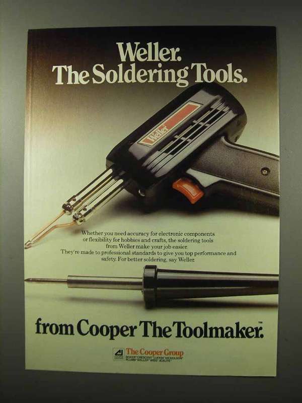 Primary image for 1981 Cooper Group Ad - Weller Soldering Tools