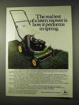 1981 John Deere 21-inch Lawn Mower Ad - Real Test - £14.82 GBP