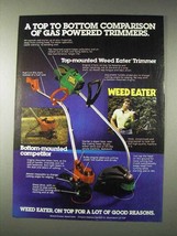 1982 Weed Eater Trimmer Ad - Top to Bottom Comparison - $18.49