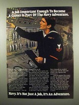 1982 U.S. Navy Ad - A Job Important Enough - £14.76 GBP