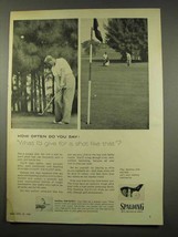 1956 Spalding Syncro-Dyned Top-Flite Golf Clubs Ad - £14.65 GBP