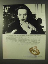 1985 De Beers Diamond Ad - A Fire As Rare As She Is - £14.46 GBP
