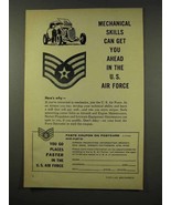 1956 U.S. Air Force Ad, Mechanical Skills Get You Ahead - £14.55 GBP