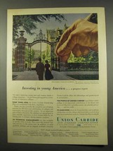 1956 Union Carbide Ad - University of Pennsylvania - £14.48 GBP