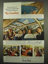 1957 Canadian Pacific Railroad Ad - Scenic Domes - £14.78 GBP