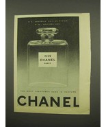 1957 Chanel No. 22 Perfume Ad - £14.73 GBP