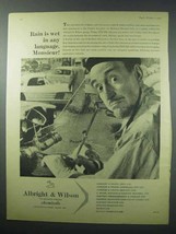 1960 Albright &amp; Wilson Chemicals Ad - Rain is Wet - $18.49