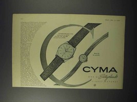 1960 Cyma Autorotor, Model 901 Watch Ad! - $18.49