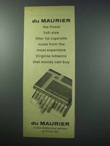 1960 Du Maurier Cigarettes Ad - Finest Full-Size - £14.44 GBP