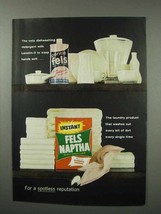 1960 Gentle Fels Dish, Fels Naptha Laundry Detergent Ad - £14.78 GBP