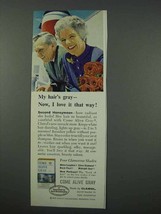 1961 Clairol Come Alive Gray Hair Color Ad - I Love It - £15.01 GBP