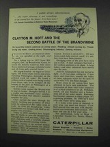 1961 Caterpillar Tractor Co. Ad - Clayton M. Hoff - $18.49