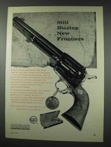 1961 Colt Single Action Army Revolver Ad - Frontiers - $18.49