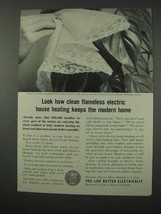 1961 Edison Electric Institute Ad - Clean House Heating - $18.49