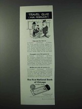 1961 First National Bank of Chicago Travelers Checks Ad - £14.50 GBP