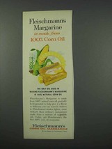 1961 Fleischmann&#39;s Corn Oil Margarine Ad - NICE - £14.78 GBP