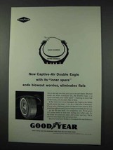 1961 Goodyear Captive-Air Double Eagle Tire Ad - $18.49