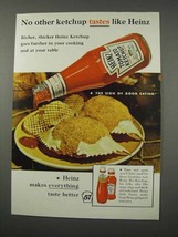 1961 Heinz Ketchup Ad - No Other Ketchup Tastes Like - £14.48 GBP
