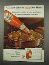 1961 Heinz Ketchup Ad - No Other Tastes Like Heinz - $18.49