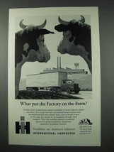 1961 International Harvester Truck Ad - Factory on Farm - £14.55 GBP