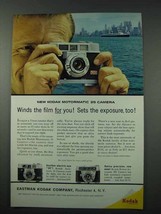 1961 Kodak Motormatic 35 Camera Ad - Winds the Film - £14.78 GBP