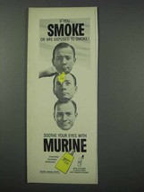 1961 Murine Eye Drops Ad - If You Smoke - £13.89 GBP