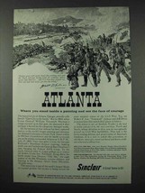 1961 Sinclair Oil Ad - Civil War Battle - Atlanta - £14.54 GBP