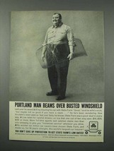 1961 State Farm Insurance Ad - Portland Man Beams - £14.72 GBP